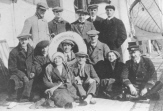 KARNO CHAPLIN LAUREL SAILING to USA 1910