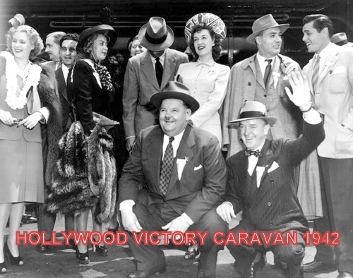 Laurel and Hardy Books HOLLYWOOD VICTORY CARAVAN 1942