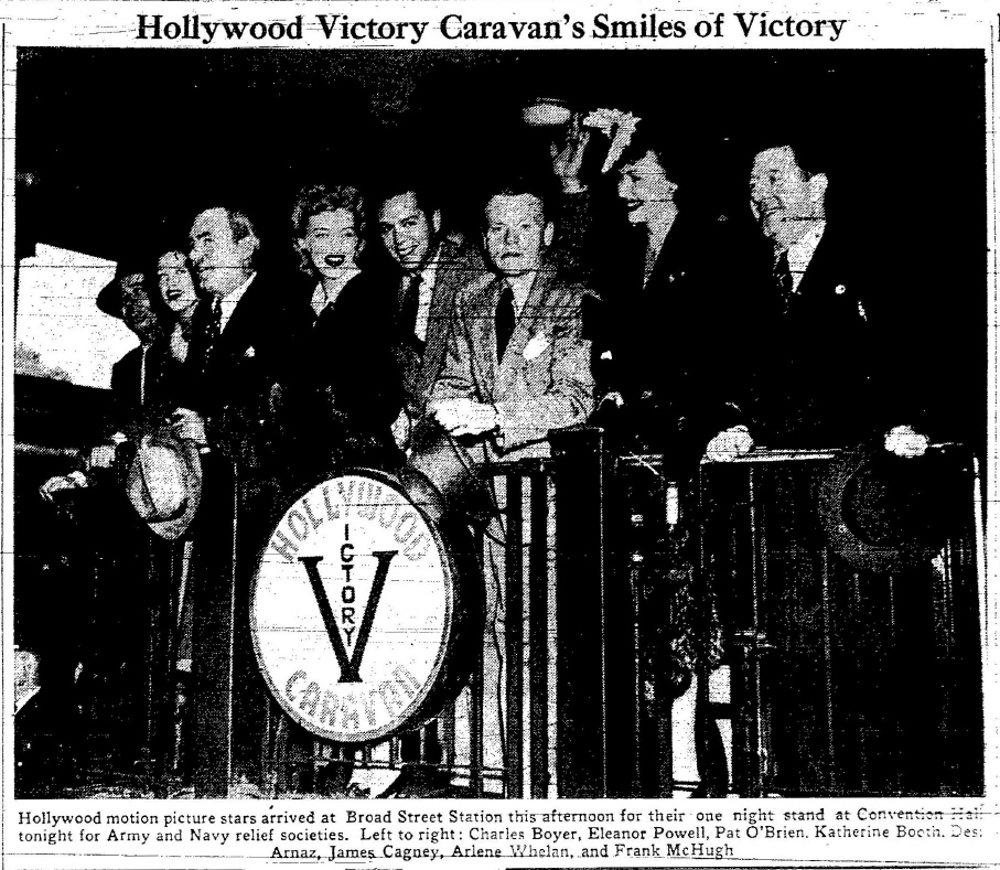 HOLLYWOOD VICTORY CARAVAN Philadelphia by A.J Marriot