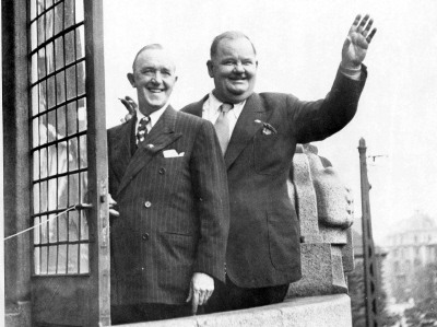 LAUREL and HARDY in Copenhagen Denmark 1947